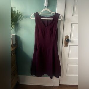 Banana Republic Burgundy Fit and Flare Dress